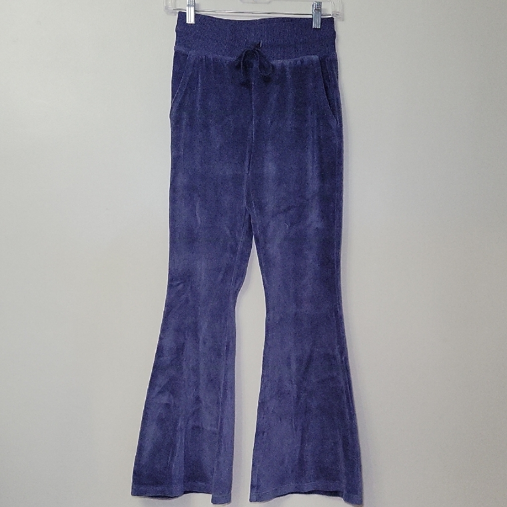 Aerie‎ Velour Flared Sweatpants Blue Woman's XS